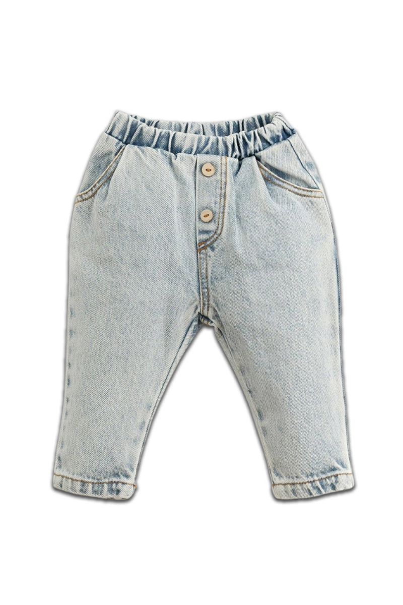Pantalones vaqueros de mezclilla celeste