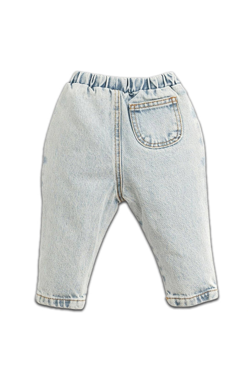 Pantalones vaqueros de mezclilla celeste
