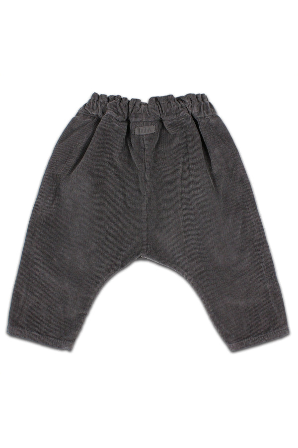 Pantalon bébé pour idée cadeaux de naissance original - Buho - Pantalon Romance Corduroy Gris Anthracite en coton bio - Photo 2