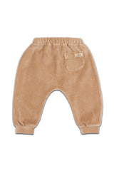 Pantalon bébé pour idée cadeaux de naissance original - Buho - Pantalon en Velours Beige en coton bio - Photo 3