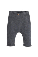 Pantalon bébé pour cadeau de naissance original - Play Up - Pantalon Jersey Gris Anthracite en coton bio - Photo 1