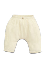 Pantalon bébé pour cadeau de naissance original - Play Up - Pantalon Woven Jaune Clair en coton bio - Photo 1