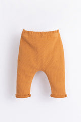 Pantalon bébé pour idée cadeaux de naissance original - Play Up - Pantalon Jersey avec Bouton de Coco Orange en coton bio - Photo 2