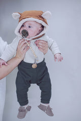 Pantalon bébé pour idée cadeaux de naissance original - Minabulle - Pantalon Alba Vert Sapin en coton bio - Photo 5