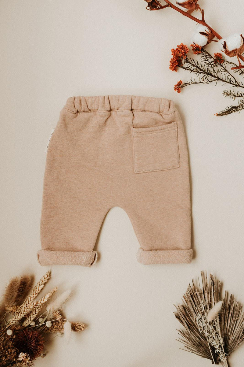 Pantalon bébé pour idée cadeaux de naissance original - Paulin - Pantalon Gabin Noisette en coton bio - Photo 7