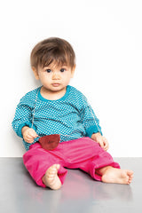 T-Shirt ML bébé pour idée cadeaux de naissance original - Sense Organics - T-Shirt Luke Rouge en coton bio - Photo 4