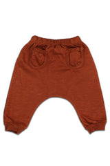 Pantalon bébé pour idée cadeaux de naissance original - Buho - Pantalon Intérieur Polaire Rouille en coton bio - Photo 2