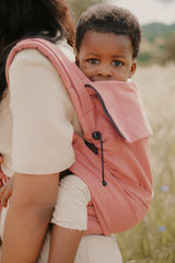 Porte-Bébé en Coton Bio Néobulle Mei Tai Evolu'bulle Acajou Rose