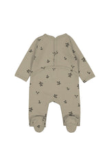 Pyjama bébé pour idée cadeaux de naissance original - Studio Bohème - Pyjama Chubby Petites Prunes Kaki en coton bio - Photo 3