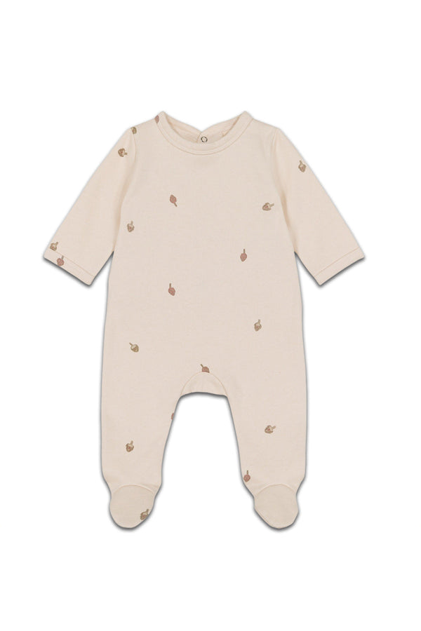 Pyjama bébé pour cadeau de naissance original - Studio Bohème - Pyjama Chubby Artichauts Ecru en coton bio - Photo 1