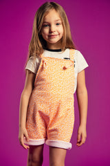 Salopette bébé pour idée cadeaux de naissance original - Yazah - Salopette PinkLake Orange en coton bio - Photo 6