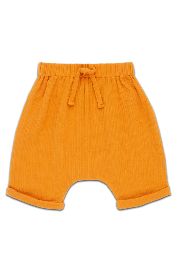 Short bébé pour cadeau de naissance original - Sense Organics - Short Charlie Orange en coton bio - Photo 1