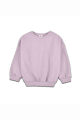 Sweat bébé pour cadeau de naissance original - Upé - Sweat Lulu Violet en coton bio - Photo 1