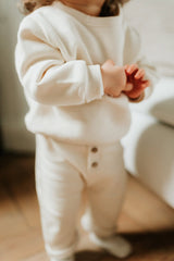 Sweat bébé pour idée cadeaux de naissance original - Paulin - Sweat Baudry Crème en coton bio - Photo 4
