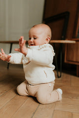 Sweat bébé pour idée cadeaux de naissance original - Paulin - Sweat Baudry Crème en coton bio - Photo 8