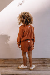 Sweat bébé pour idée cadeaux de naissance original - Studio Bohème - Sweat Shirt Pimpi Caramel en coton bio - Photo 4