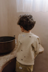 Sweat bébé pour idée cadeaux de naissance original - Studio Bohème - Sweat-shirt Noé Petites Figues Ecru en coton bio - Photo 3