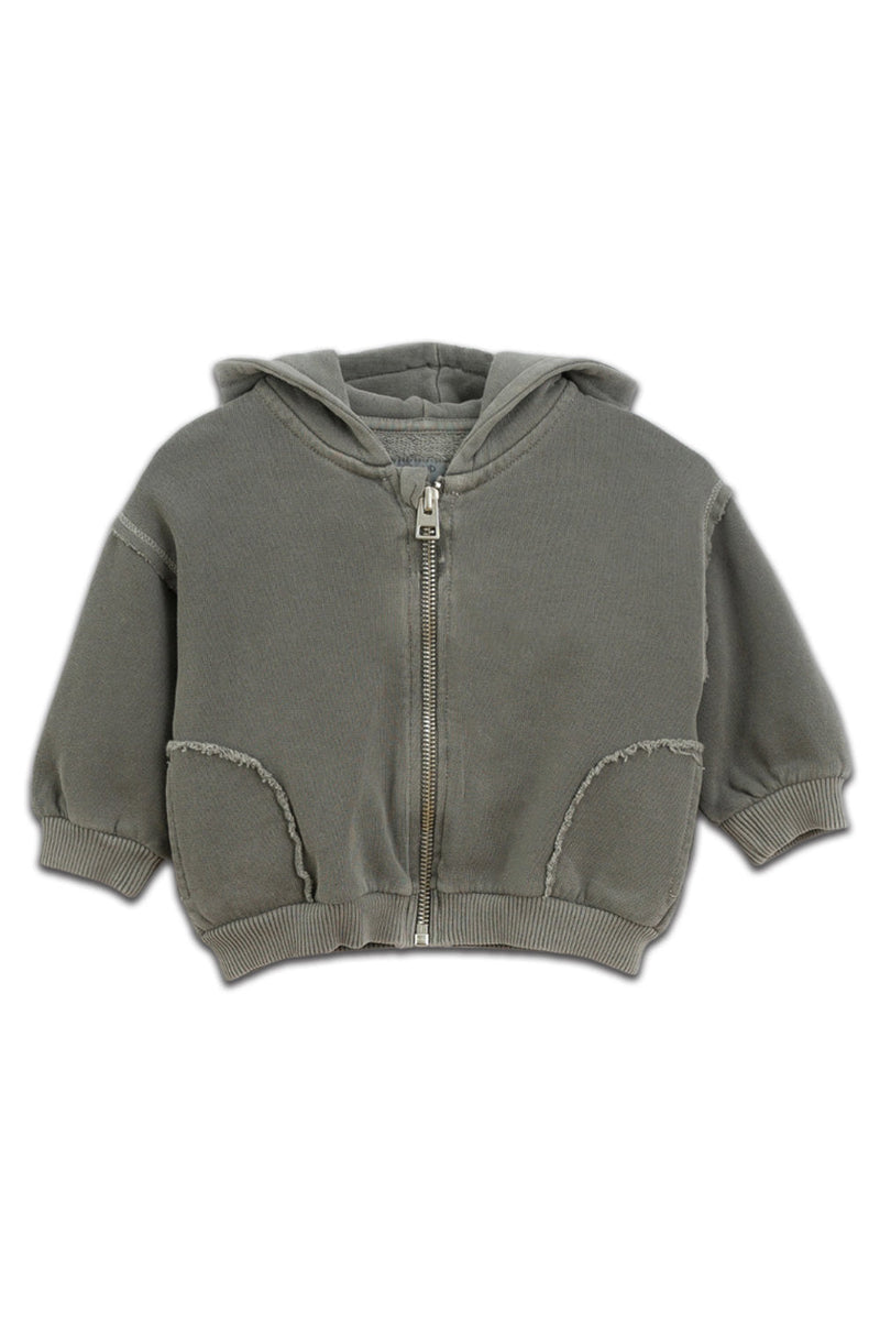 Sweat-shirt à Capuche Gris Foncé