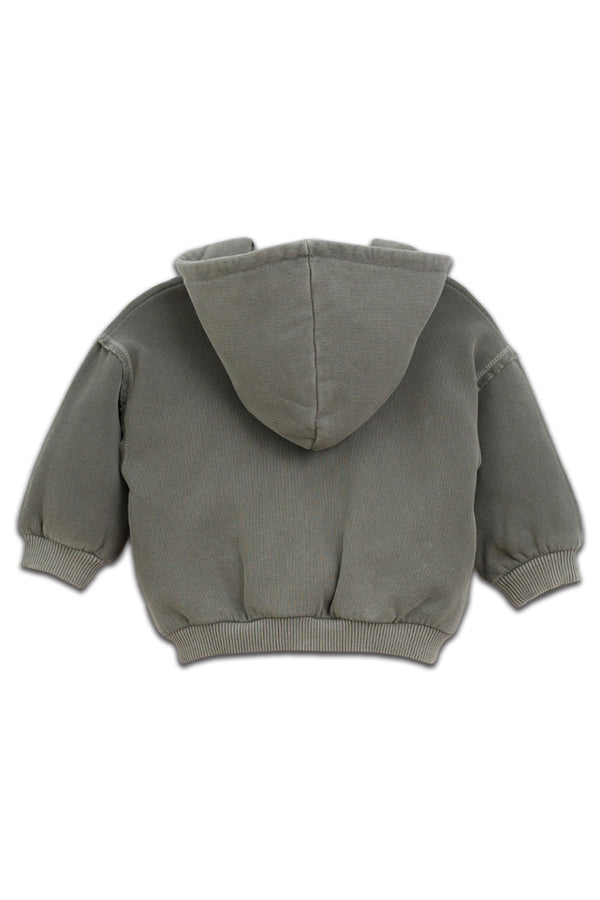 Sudadera con capucha gris oscuro