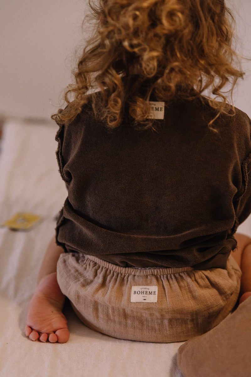 Sweat bébé pour idée cadeaux de naissance original - Studio Bohème - Sweat-Shirt Big Jo Brownie en coton bio - Photo 3