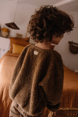 Sweat bébé pour idée cadeaux de naissance original - Studio Bohème - Sweat Ours Cocoa Marron en coton bio - Photo 4