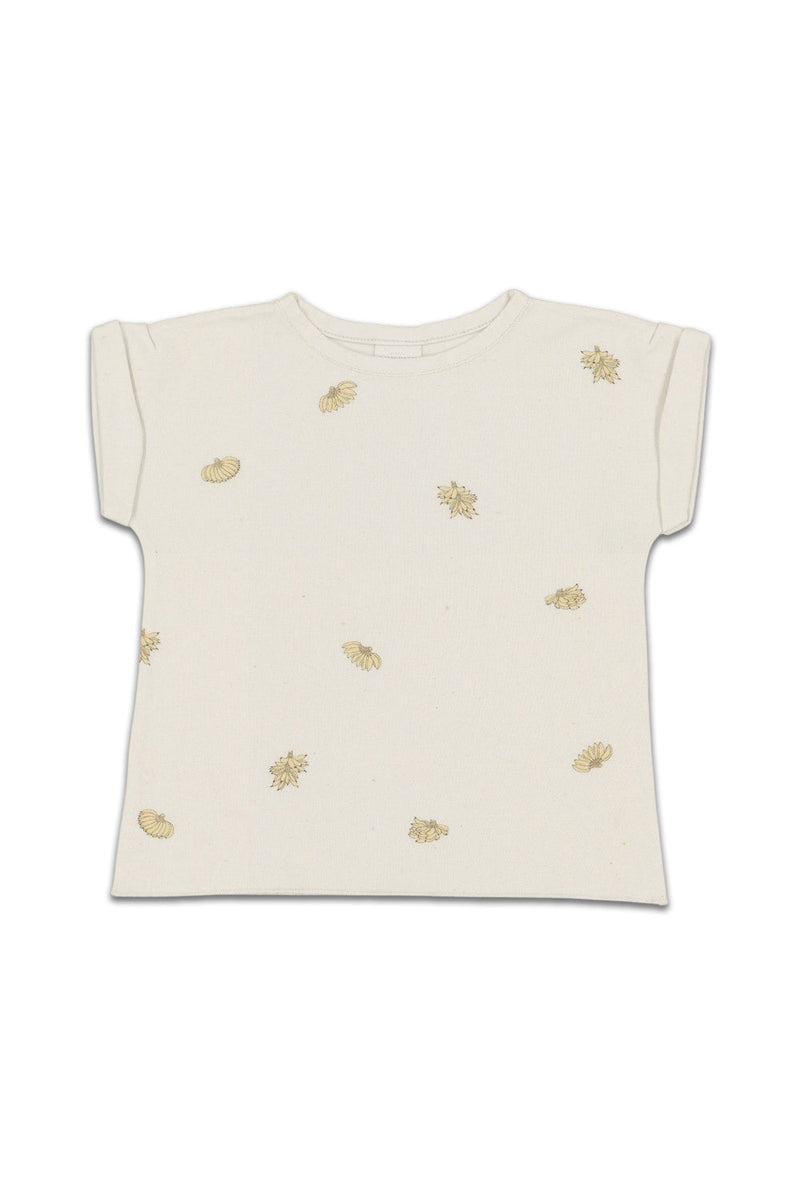 T-Shirt MC bébé pour cadeau de naissance original - Studio Bohème - T-Shirt Bama Imprimé Bananes Ecru en coton bio - Photo 1