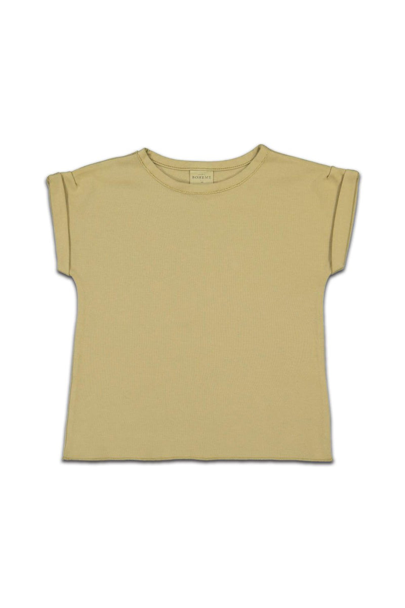 T-Shirt MC bébé pour cadeau de naissance original - Studio Bohème - T-shirt Bama Bronze en coton bio - Photo 1