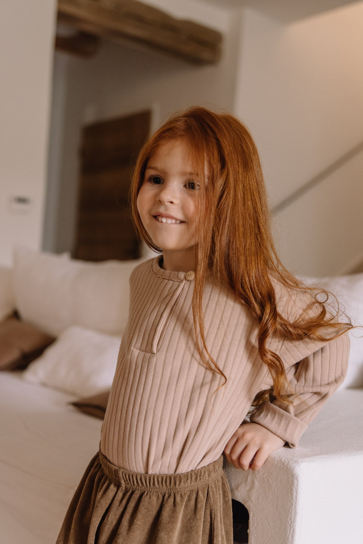 T-Shirt Bébé en Coton Bio - Studio Bohème - Manches Longues Orso Rose ...