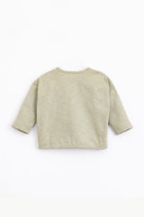 T-Shirt ML bébé pour idée cadeaux de naissance original - Play Up - T-Shirt Flamé avec Pochette Vert Clair en coton bio - Photo 2