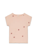 T-Shirt en Coton Bio Bama Etoile de Mer Rose