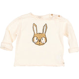T-Shirt ML bébé pour idée cadeaux de naissance original - Buho - Tee-Shirt Manches Longues Lapin à Lunettes en coton bio - Photo 3