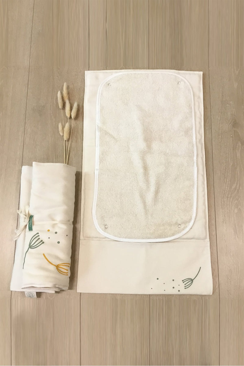 Tapis à Langer - Cadeau Naissance - Made in France - Pitigaia - Ecru –  Pépites