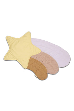 Tapis Matelassé bébé pour cadeau de naissance original - Fabelab - Tapis Matelassé Etoile Filante en coton bio - Photo 1