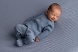 Tenue de Naissance bébé pour idée cadeaux de naissance original - Micu Micu - Tenue de Naissance en Coton Bio Bleue en coton bio - Photo 4