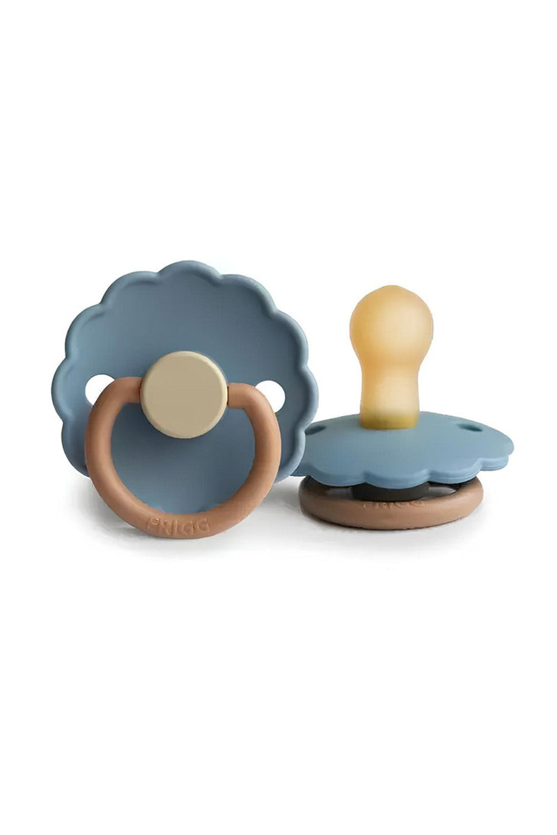 Tétine en Silicone Naturel Frigg Daisy Bloom Breeze Bleue