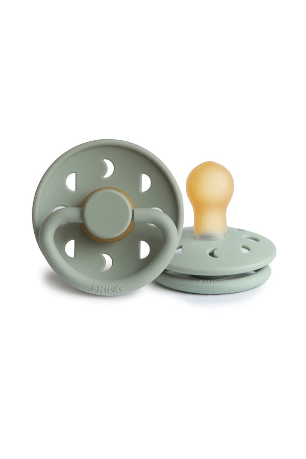 Tétine en Silicone Naturel Frigg Moon Sage Vert d'Eau