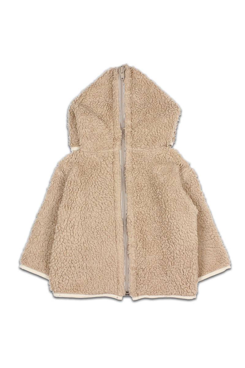 Petit Béguin – Capuche Bébé Sherpa Charly Ultra-Douce Avec Visage Mignon Et Oreilles Craquantes